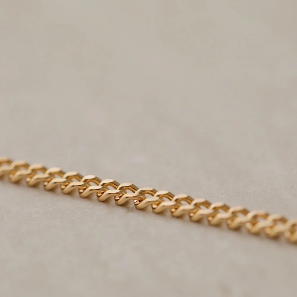 Tribeca Curb Necklace | 18k Gold Filled